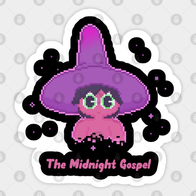 midnight gospel 8bit Sticker by Nashida Said